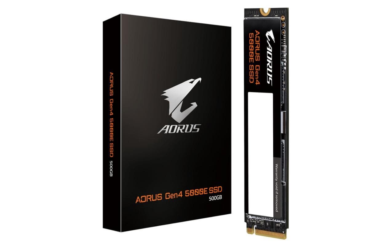 SSD intern Gigabyte AORUS Gen4 5000E, 500 GB, PCI Express 4.0 x4, NVMe, M.2