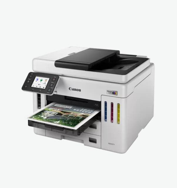Multifunctional inkjet Canon Maxify GX7140, CISS, format A4, Color, Duplex, USB + LAN + Wi-Fi — miniatură
