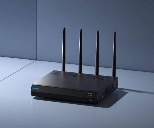 NVR Reolink RLN12W; NVS12W Canale IP: 12 Iesiri video: 1HDMI, 1VGA Iesiri audio: camera cu microfon Compresie video: H.265, H.264 Wireless Standard: IEEE 802.11a/ac/ax/ b/g/n Frecventa: 2.4 GHz/5 GHz Memorie: 1 x SATA(1x 2TB HDD inclus) Putere de alimentare: 12V/2A Dimensiuni: 255mm x 49.5mm x
