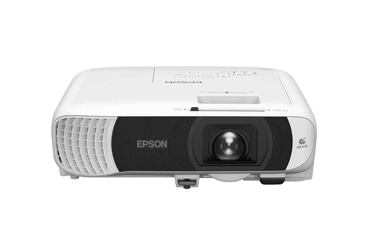PROJECTOR EPSON EB-FH54, Tehnologie 3LCD, Luminozitate: 4100 lumeni, Rezolutie: 1080p, Aspect: 16:9, Contrast 16.000 : 1, Sursa lumina: Lampa, Dimensiune maxima proiectie: 31"-304", Distanta proiectie: 0.9m-8.9m, Interfata: USB, WI-FI, 2 x HDMI, Miracast, Jack, Dimensiuni: 309 x 293 x 105 mm