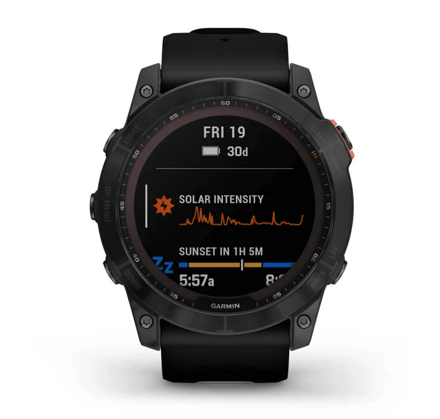 Smartwatch Garmin fenix 7X Solar, 51mm, Black — miniatură