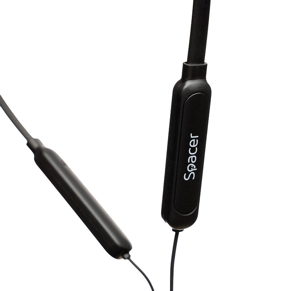 Casti In-ear Spacer SPBH-SPORTY, Wireless/Wired, Negru — miniatură