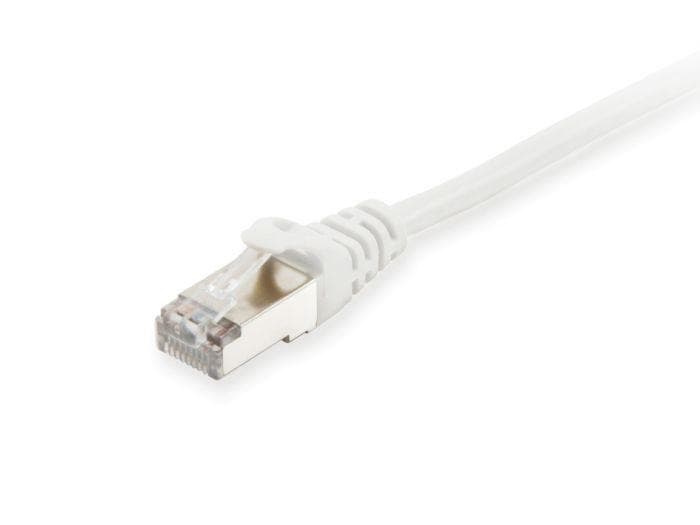 EQUIP 605511 Cat.6 S/FTP Patch Cable, 2.0m, White, 8.34x11.68x2000mm — miniatură