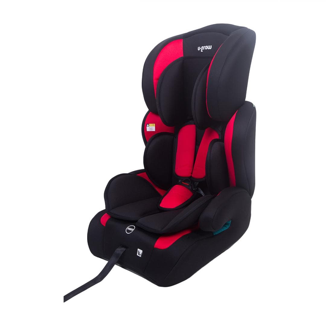 Scaun auto/inaltator, 76-150CM(15M-12Y), R129, rosu/negru, U-Grow — miniatură