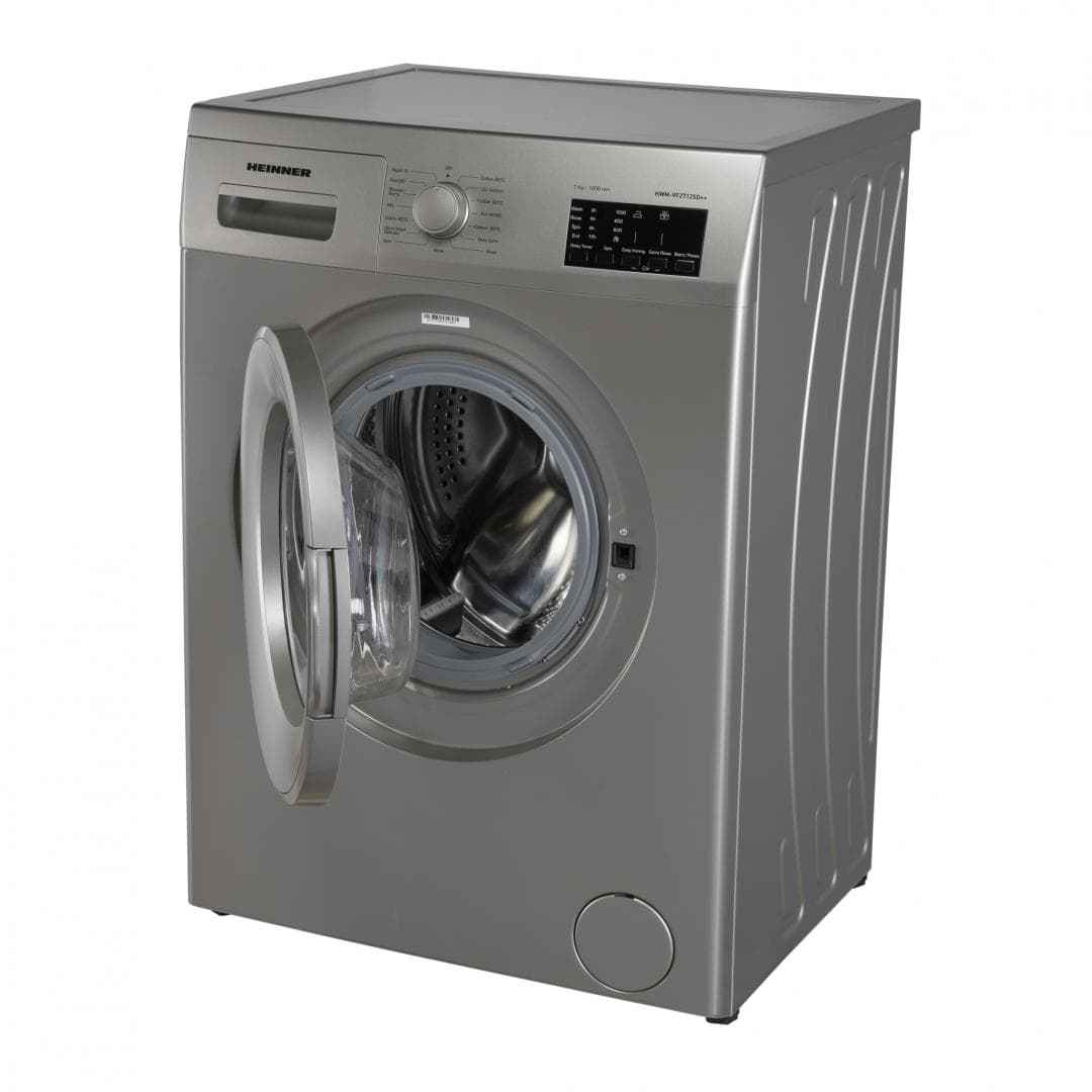 Masina de spalat rufe HEINNER HWM-VF2712SD++, 7 kg, 1200 rpm, Clasa: D, Argintiu — miniatură