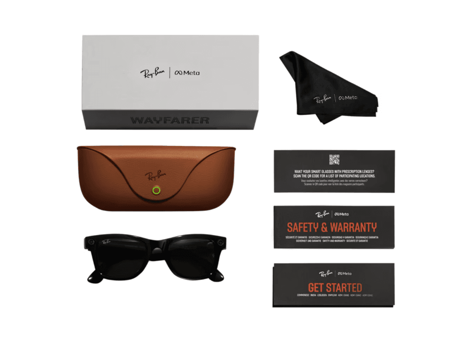 RayBan Meta Wayfarer Matte Black/Gradient Graphite Polarized — miniatură