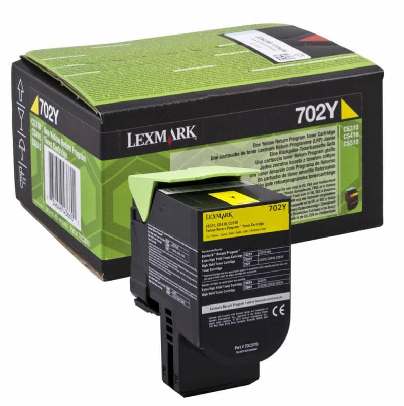 Toner Lexmark 702Y R, Yellow