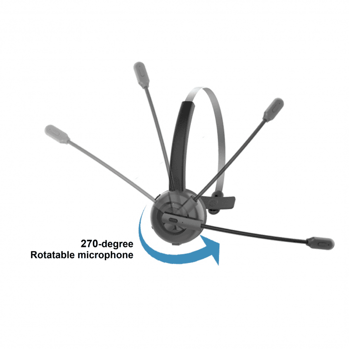 Casti Mono-casca Conceptronic POLONA03BD, Wireless, noise-canceling, Negru — miniatură