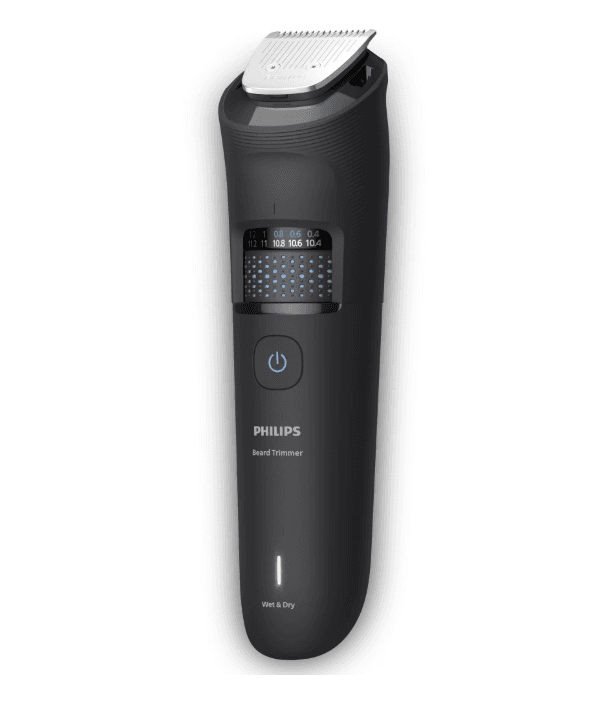 Aparat de tuns barba PHILIPS BT5775/15 cu lame integral metalice cu autoascutire, 40 de setari lungime (0,5-20 mm), autonomie 100 min, colector de par, trimmer pentru detalii, trimmer extra-lat, 2 piepteni, cablu USB incarcare — miniatură
