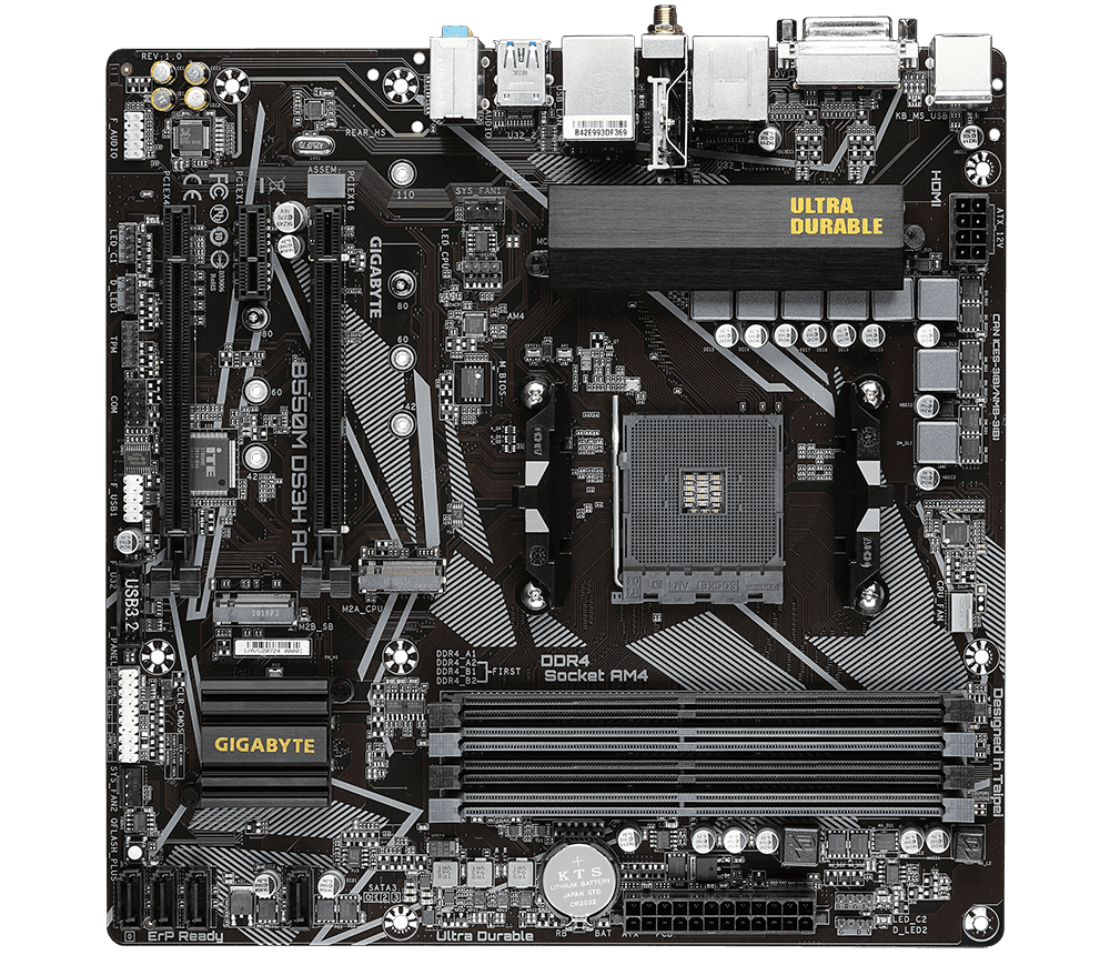 Placa de baza Gigabyte B550M DS3H AC, Socket AM4, DDR4, Micro-ATX — miniatură