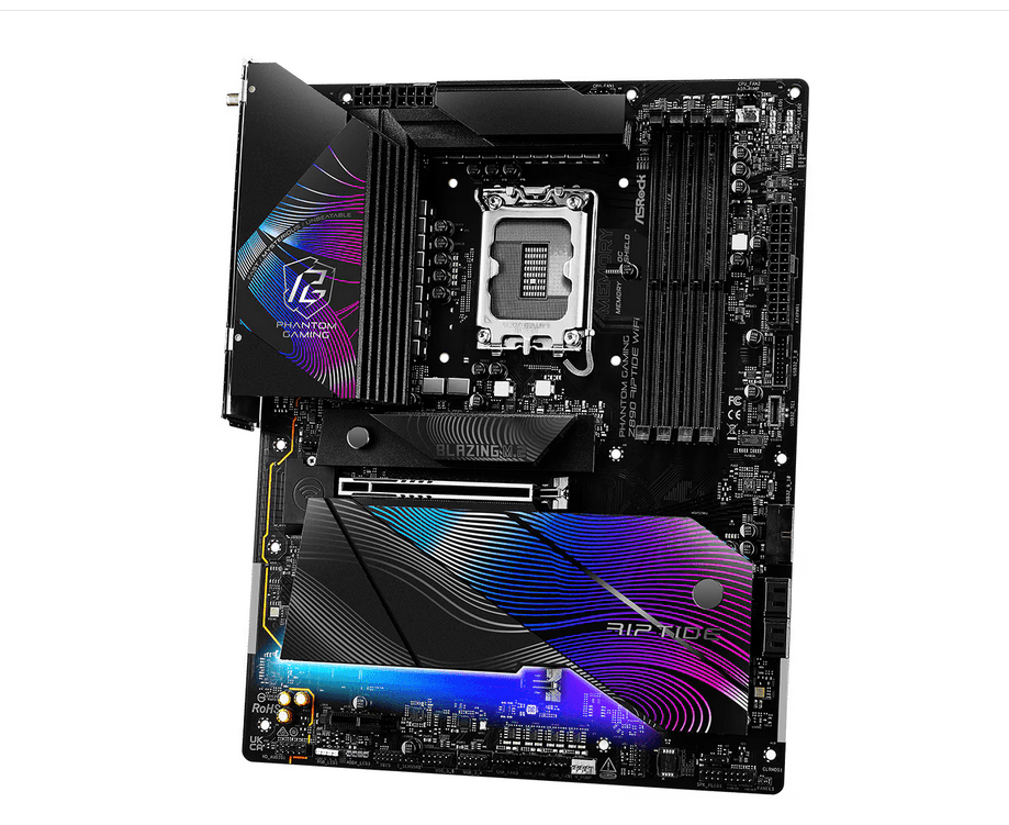 Placa de baza ASRock Phantom Gaming Z890 Riptide WiFi, LGA 1851, DDR5, ATX — miniatură