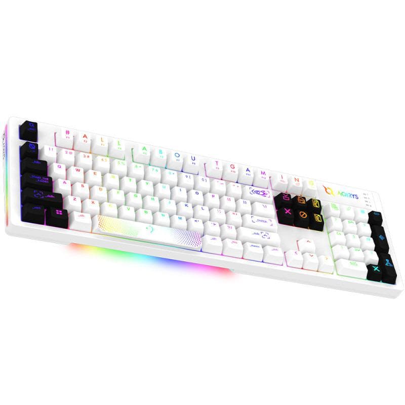 Tastatura Mecanica Gaming AQIRYS Aludra, RGB, USB, Alb — miniatură