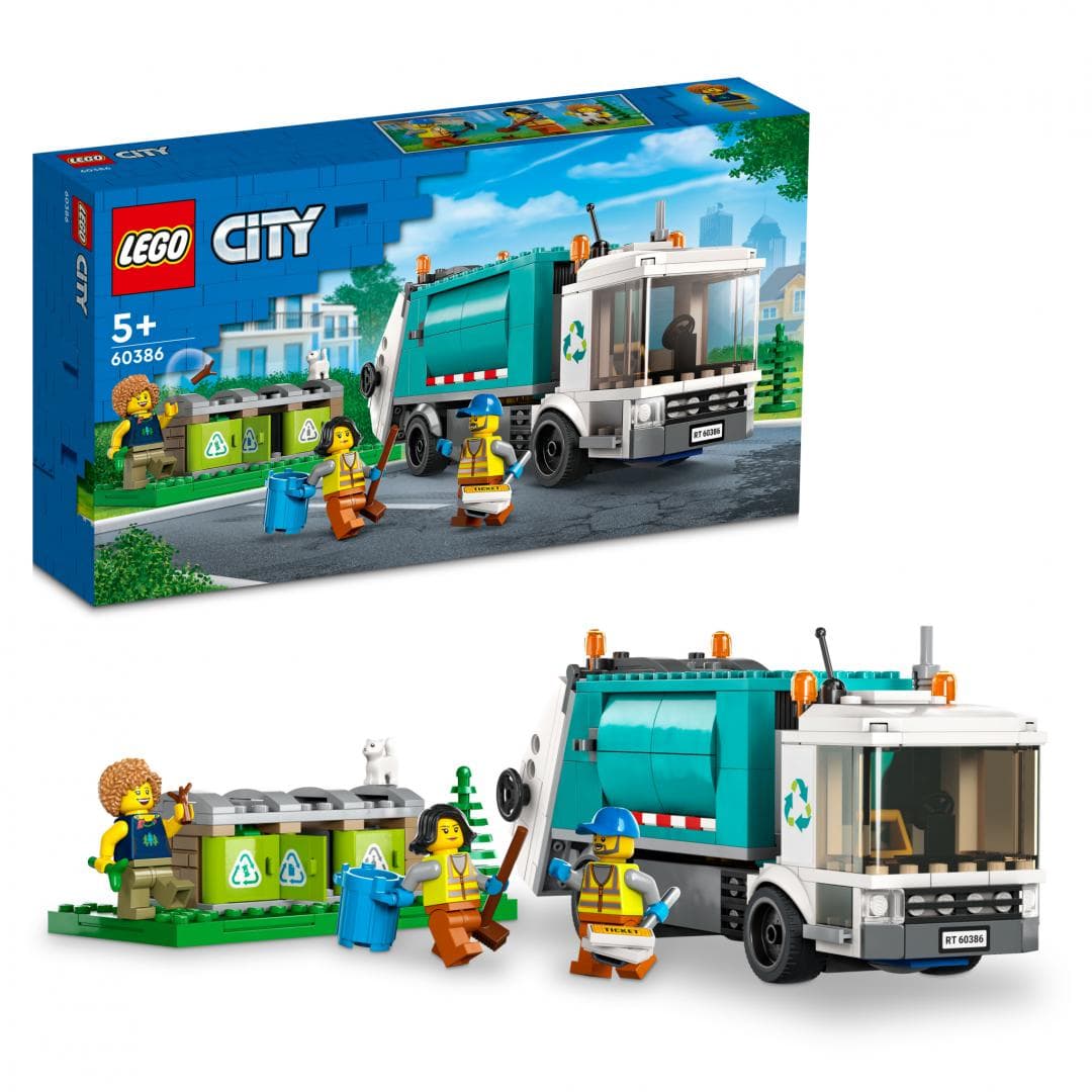 CAMION DE RECICLARE, LEGO 60386 — miniatură