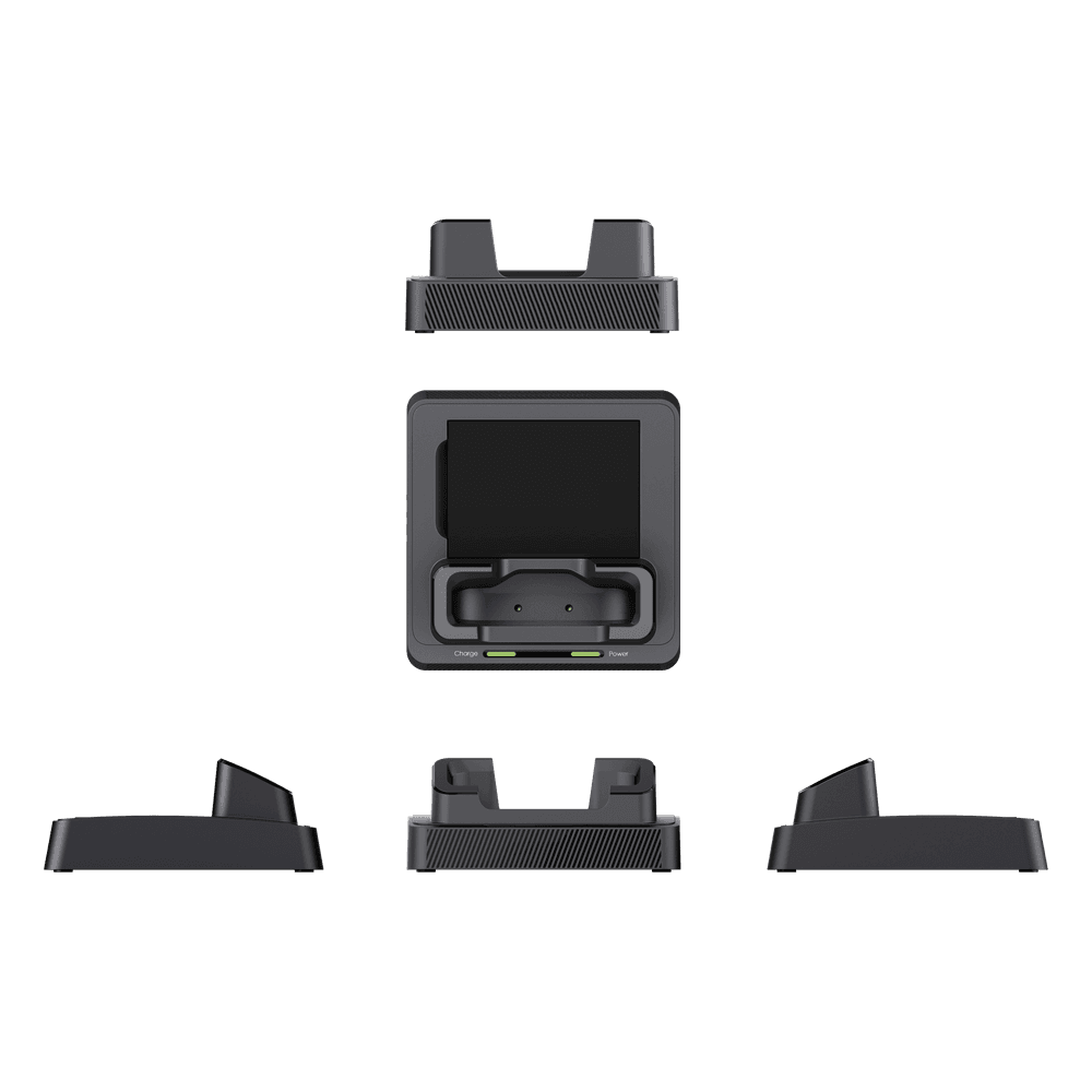 Hikvision DS-MH1421-202 Desktop Charging Dock for PDA DS-MDT202 | 2-in-1 Docking Cradle | Simultaneous Device and Battery Charging | 12V 2A | 123g | 118.9x109x48.3mm — miniatură