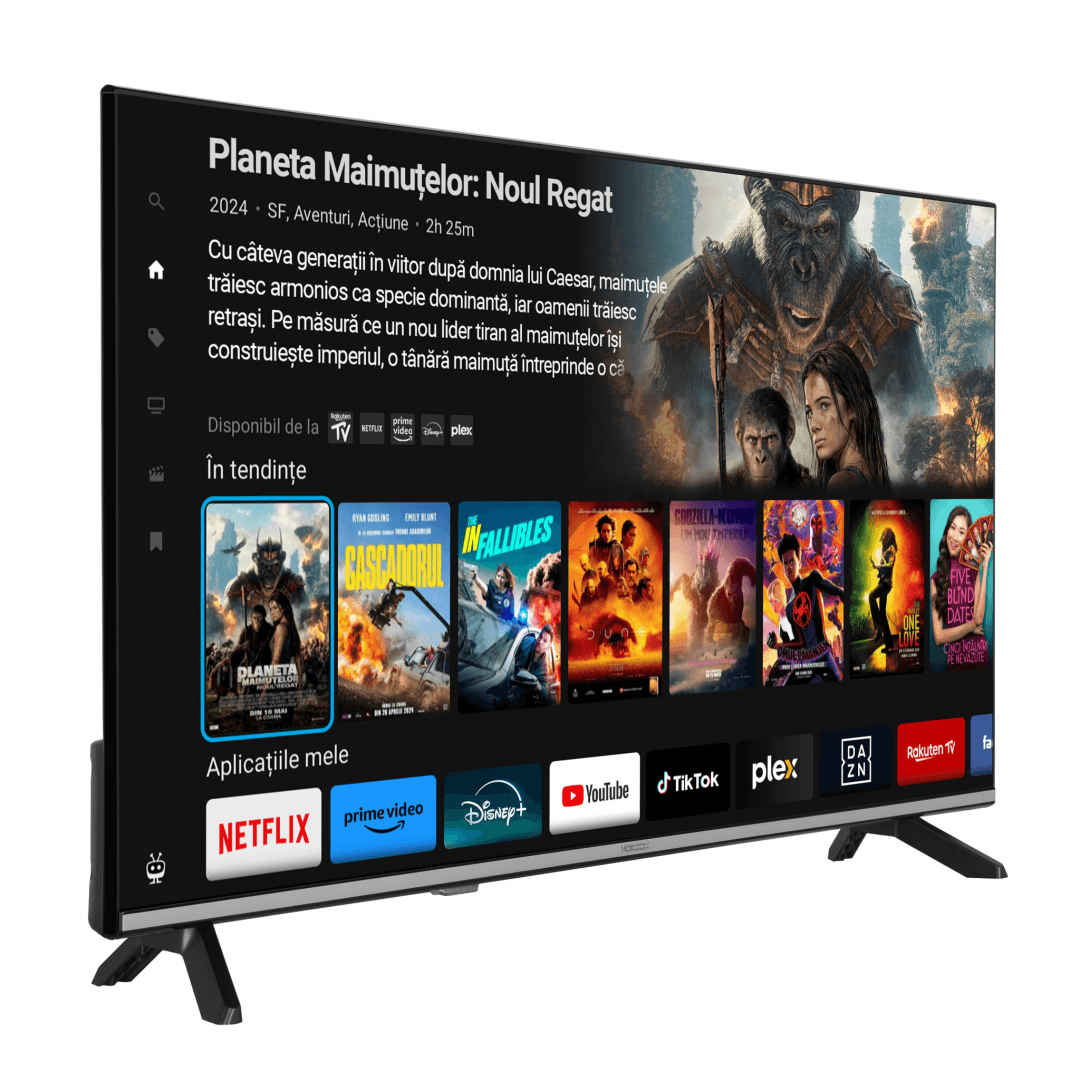 LED TV HORIZON SMART 40HL6360F/D, 40" D-LED, Full HD, DVB-S2/T2/C, CME 200Hz, TiVo, Contrast 5000:1, 300 cd/m2, 1x CI+, 2x HDMI (v1.4), 1x USB (v2.0), 1x AV(Mini), 1x Coaxial, 1x AUX, 1x LAN(RJ45), USB Player (AVI, MKV, H.265/HEVC, JPEG), Dolby Audio, HDR10, DTS HD, Hotel TV Mode (Passive), VESA 100 — miniatură