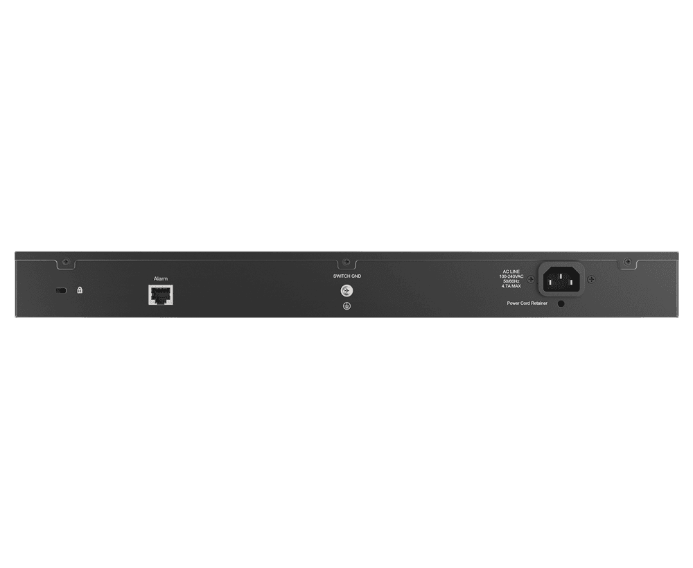 D-Link Switch DSS-200G-28MP,24 x 10/100/1000 Mbps PoE, 4 x Combo 1000 Mbps, Switching Capacity:56 Gbps, Forwarding Rate: 41.67 Mpps, Buget POE: 370 W ; 30 W/port, consum maxim: 425.9 W (PoE on) ; 25.5 W (PoE off), dimensiuni: 440 x 208 x 44 mm, Greutate: 2.86 kg. — miniatură
