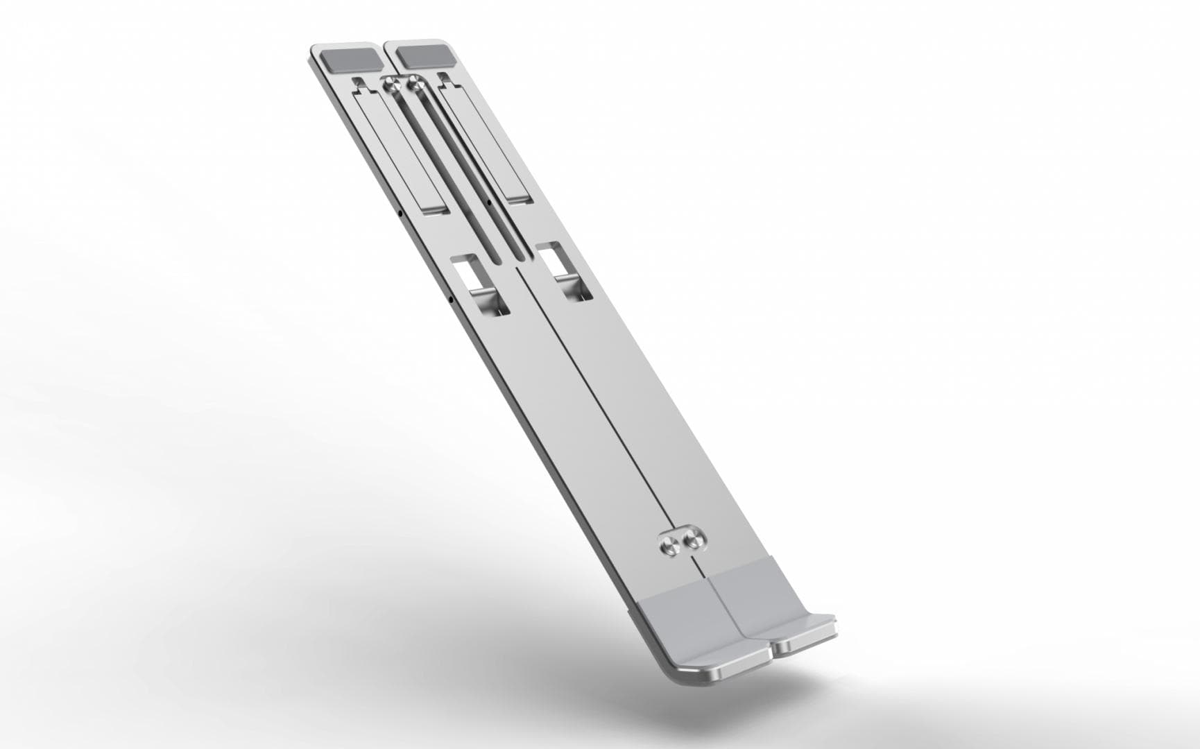 Suport laptop Serioux, SRXNCPU6L, material aluminiu, dimensiune deschisă: 197x245x4mm,dimensiune pliată: 60 x 245 x 4mm, grosime: 4mm, greutate: 215g, dimensiune compatibilă: până la 15.6 ", culoare argintiu, 5 unghiuri ajustabile — miniatură