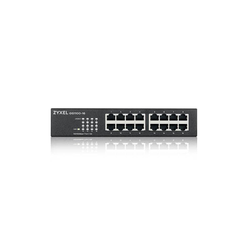 Switch ZYXEL GS1100-16, 16-port, 10/100/1000 Mbps — miniatură