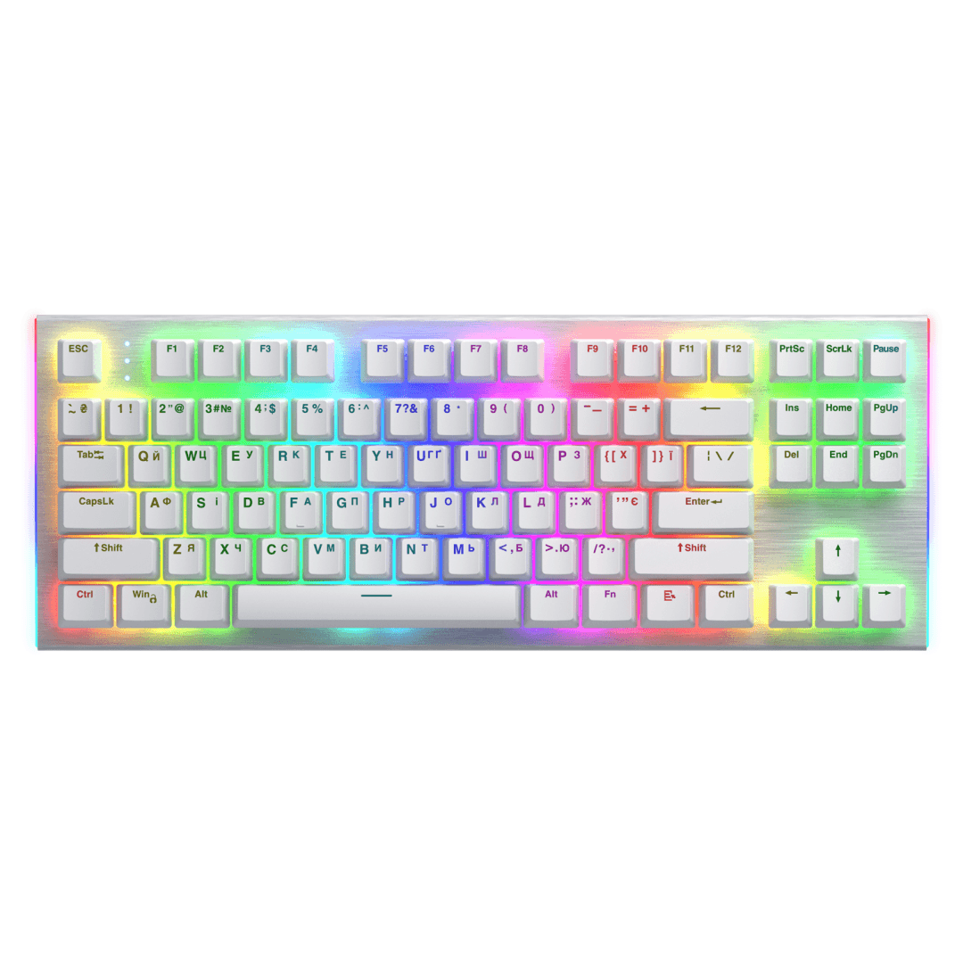 Tastatura Mecanica Gaming HATOR Gravity X TKL, RGB, USB, Alb