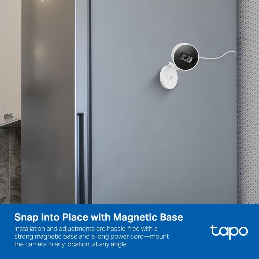 TP-LINK TAPO C125 Camera supravegere pentru interior cu obturator pentru confidentialitate, Senzor: CMOS 1/2.9”, Distanta focala: 2.45mm, 140°(pe diagonală), 120°(pe orizontală), 67°(pe verticală), IR 10m, 1×slot card MicroSD (de până la 512 GB), Rezolutie: 2K QHD 4MP (2560 × 1440 px), H.264 — miniatură