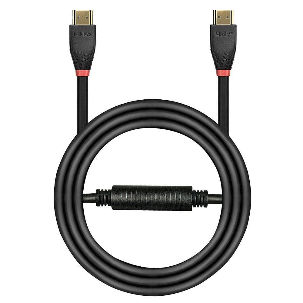Cablu Lindy LY-41073, Active HDMI 2.0 18G, negru — miniatură