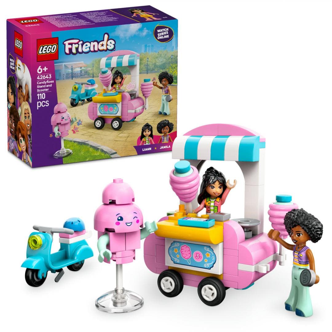 TARABA CU VATA DE ZAHAR SI SCUTER,LEGO42643 — miniatură