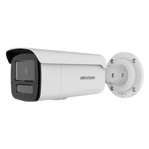 Camera de supraveghere IP Bullet 6MP Hikvision DS-2CD2T63G2-4LI(4MM), lentila fixa 4mm, iluminare min: Color: 0.005 Lux @ (F1.6, AGC ON),0 Lux cu lumina alba, IR 80m, microfon incorporat, slot card de memorie: microSD/microSDHC/microSDXC maxim 512GB, alarma la evenimente: Motion detection (support