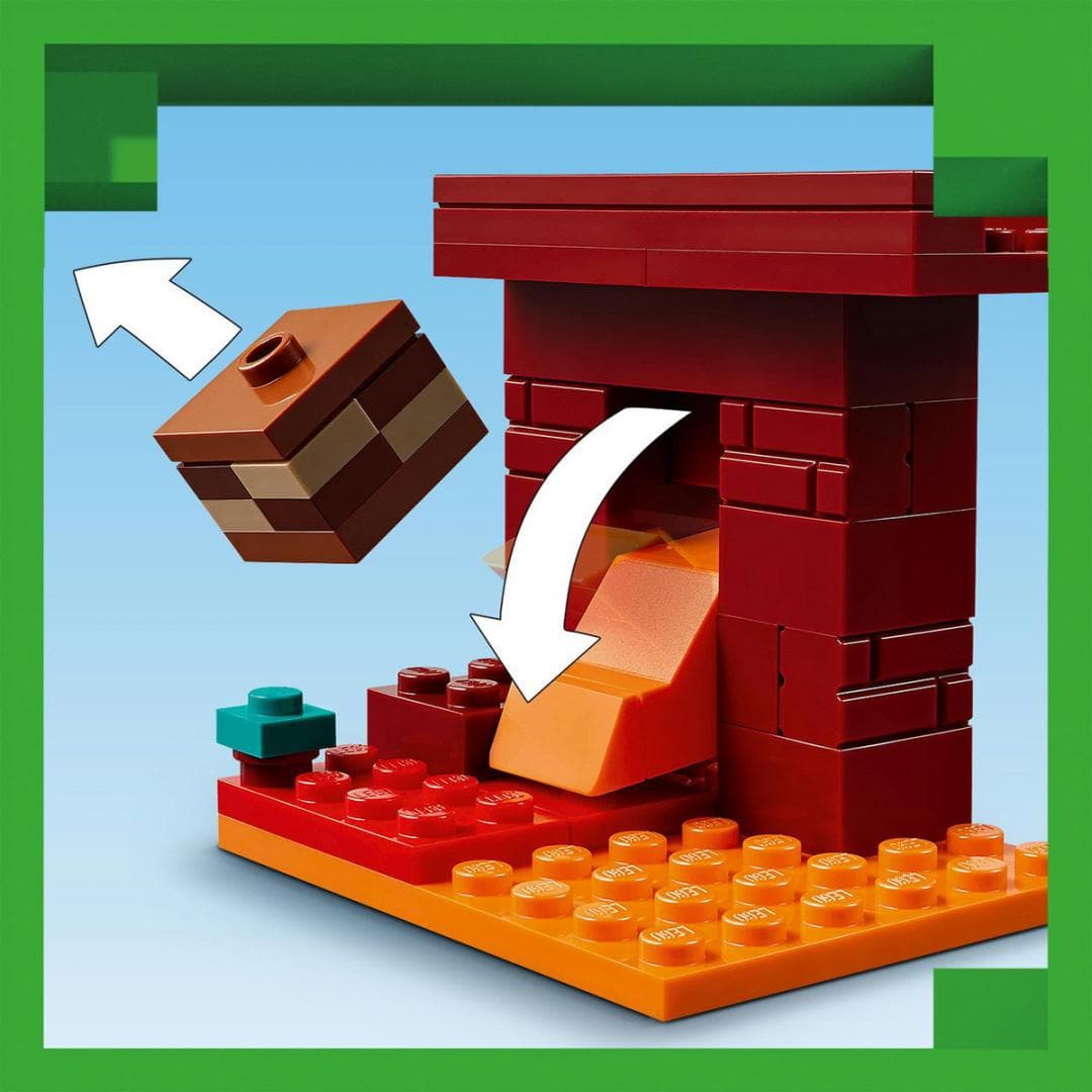 BATALIE DEASUPRA LAVEI IN NETHER, LEGO 21266 — miniatură