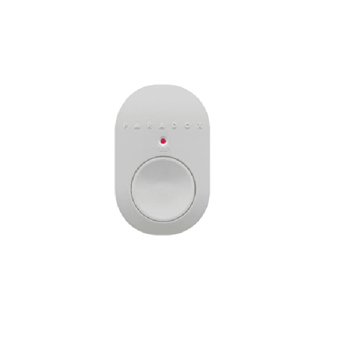 Buton de panica radio • material rezistent la intemperii • funcţia de panica permite trimiterea instantanee a semnalului catre staţia de monitorizare • funcţie test baterie • indicator LED • posibilitatea purtarii pe snur sau braţara • baterie CR2032 autonomie 3 ani • culori: alb / negru • optional