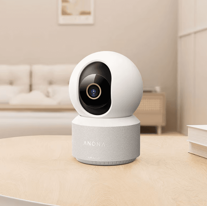 Camera de supraveghere interior ANONA PANO Security Camera 4K UHD, tehnologie AI, Control vocal Google Home, Alexa — miniatură