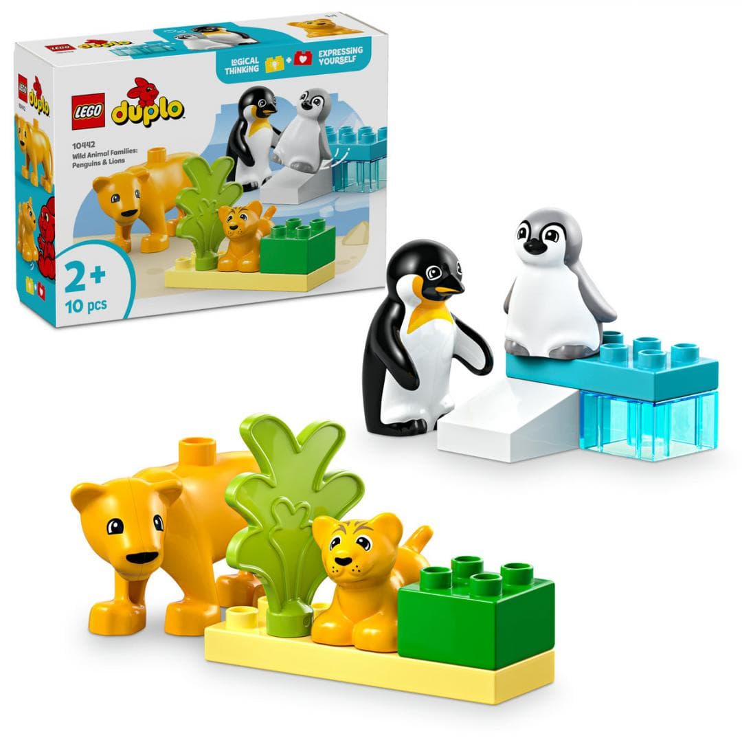ANIMALE SALBATICE: PINGUINI SI LEI, LEGO 10442 — miniatură