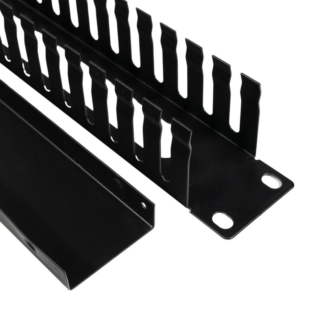 PANOU gestionare cabluri SPACER - SPCM-1U-BK-02 — miniatură