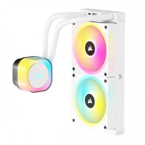 Cooler Procesor CORSAIR H100i, Aer, 12 cm, 2 ventilatoare, aRGB — miniatură
