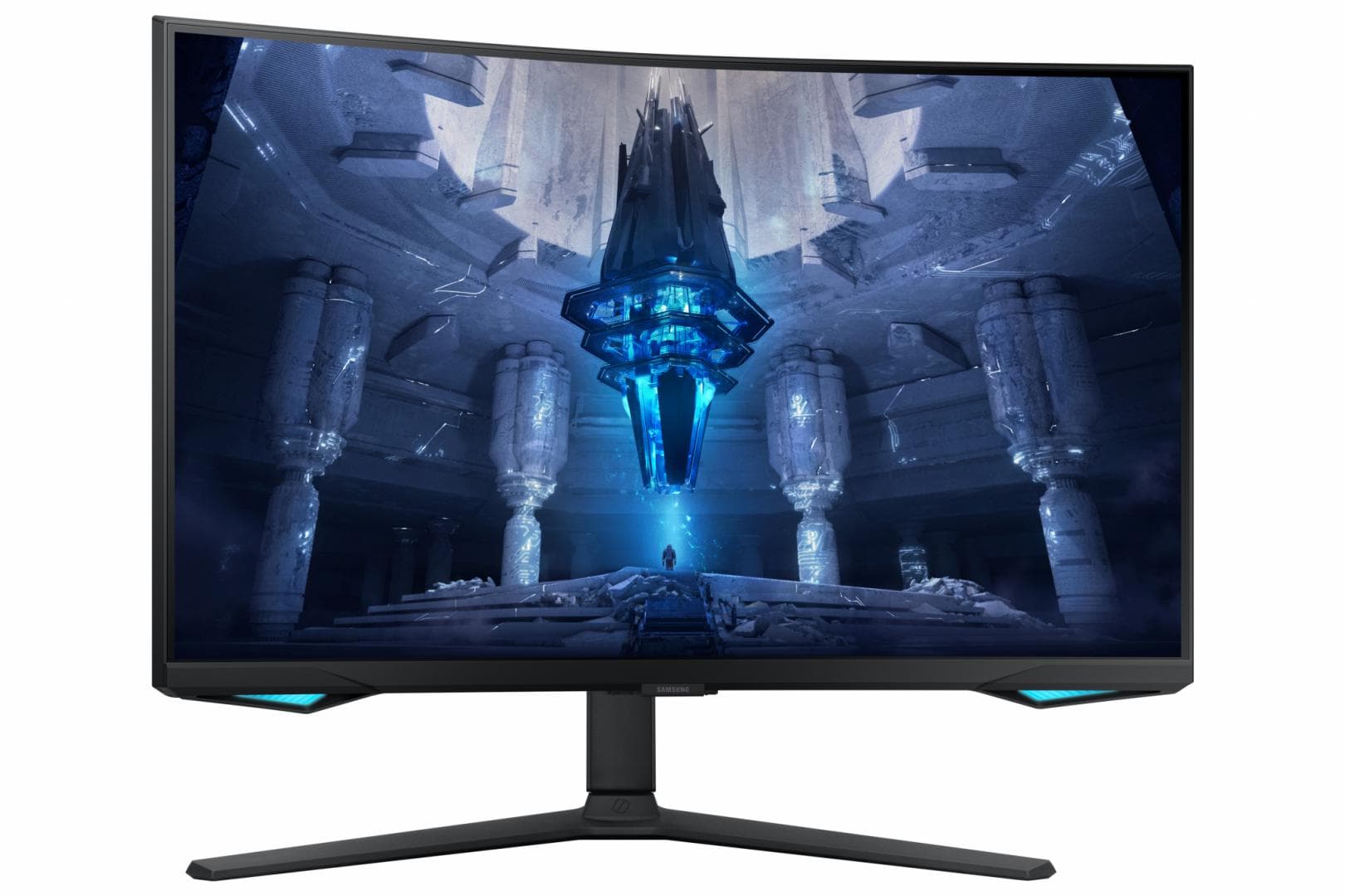 Monitor Samsung 32" LS32BG750NPXEN, Curvature: 1000R, Diagonal (inch): 32, Diagonal (cm): 81, Aspect ratio: 16:9, Panel: VA, Resolution: 3840x2160, Refresh Rate: 165Hz, Response time GtG: 1ms, Brightness (max): 350 cd/m², Contrast (static) : 1M:1, Viewing angle: 178°/178°, Color Gamut Type: 93% DCI — miniatură