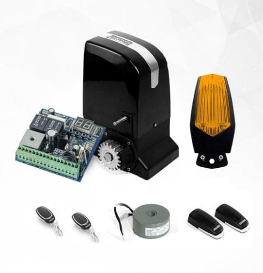 Kit automatizare poarta culisanta Motorline SLIDE1024 1000 kg, 7 m; Putere: 60W; Alimentare: 230 Vac 50 Hz; Rotatii pe minut: 1400 RPM; Distanta actionare: 25m; Viteza deschidere: 10 m/min;Protectie termica: 120°C; Grad de protectie: IP44; Nivel zgomot: ≤ 56 dB; Pachetul contine: 1 x Motor