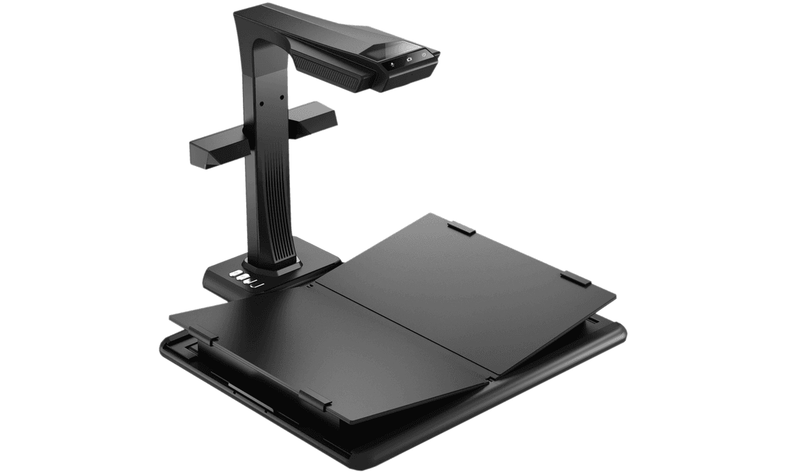 Scanner CZUR M3000 Pro, rezolutie 5246 x 3936 pixeli, 20MP, 300dpi, senzor CMOS, dimensiune maxima document A3, focalizare fixa, output JPG, PDF, Word, Excel, TIFF, pedala actiune, buton initiere scan, functie video, functie OCR — miniatură