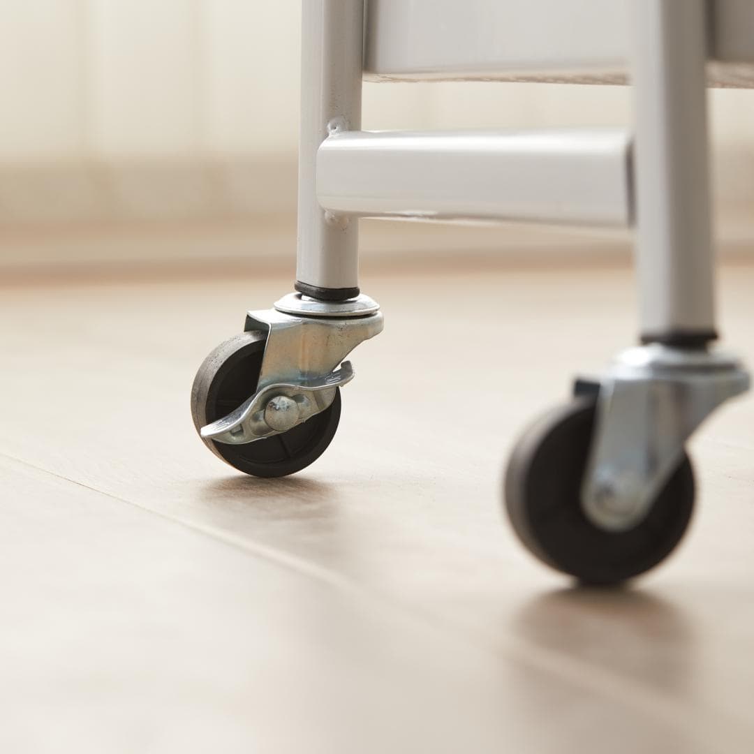 Carucior pentru depozitare cu 3 rafturi - Turcoaz — miniatură