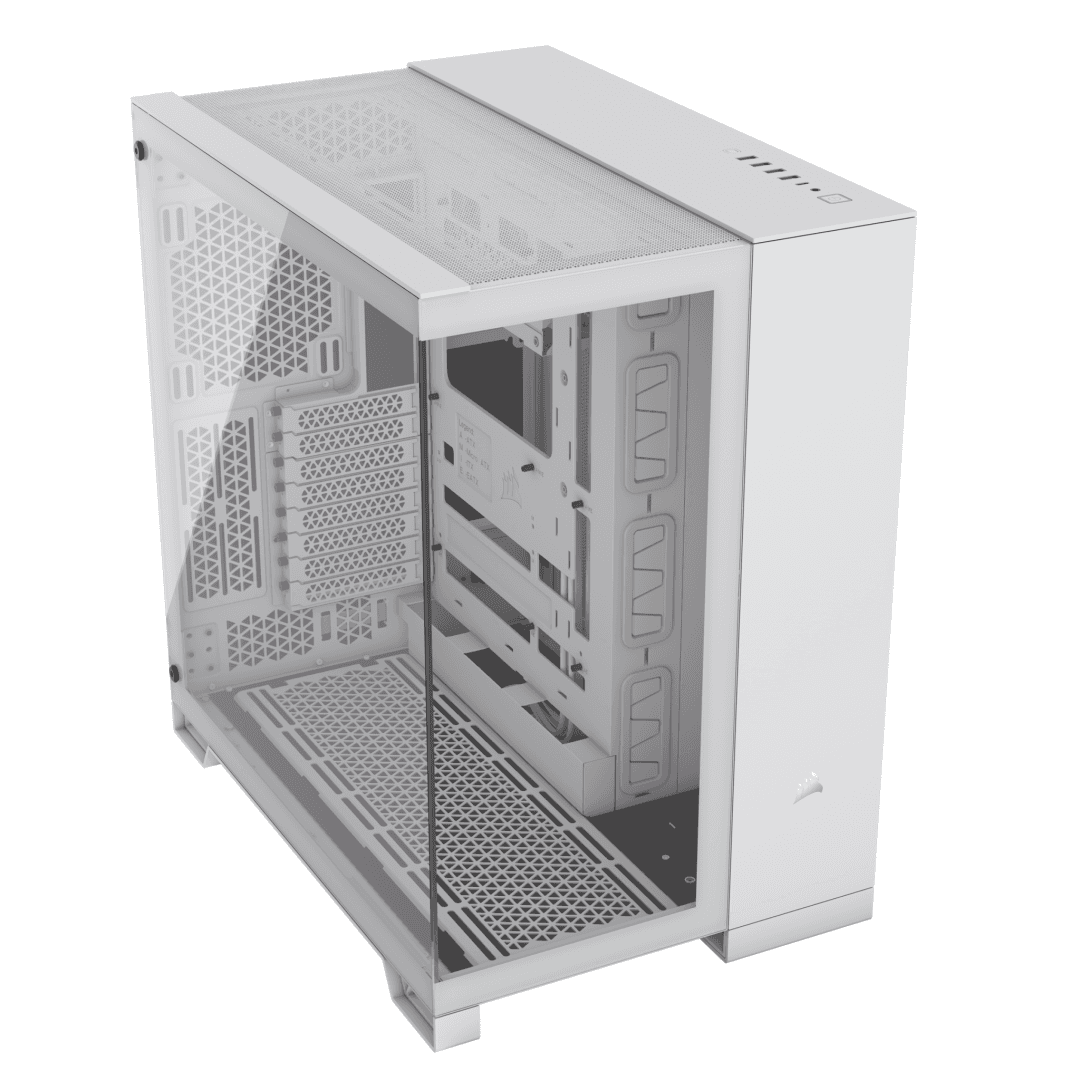 Carcasa CORSAIR 6500X, RGB, Mid Tower, White — miniatură
