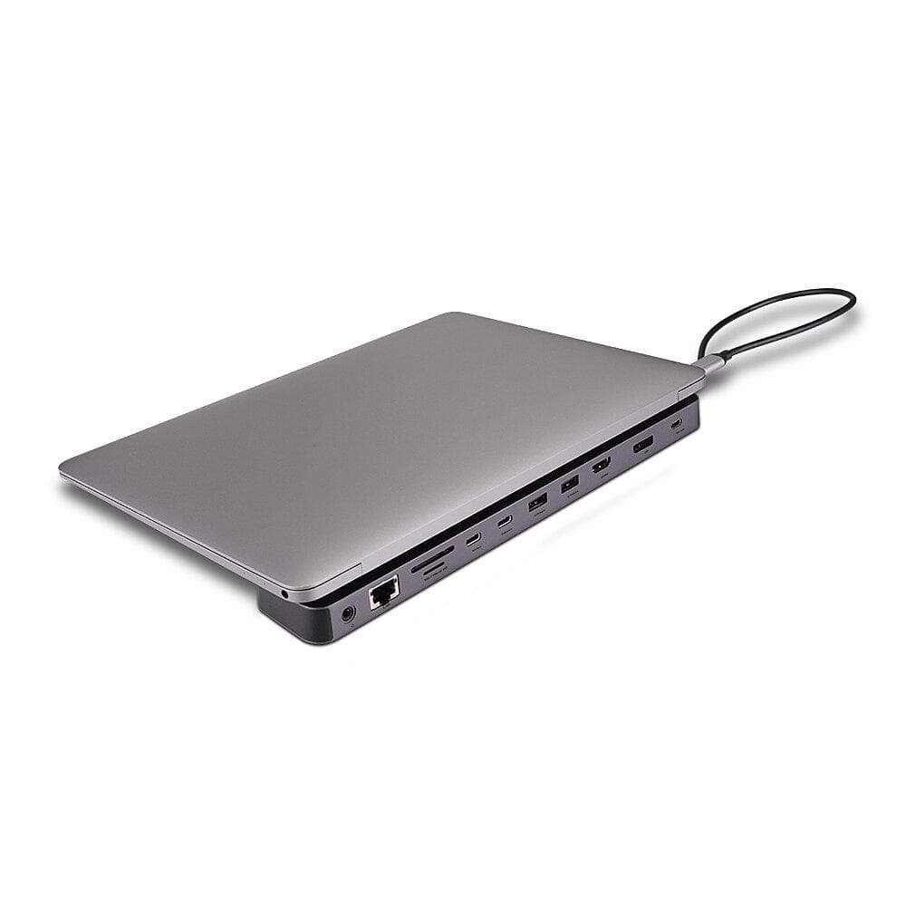 Docking station LINDY DST-Mini XT 810, USB Type-C, 15W, Negru — miniatură