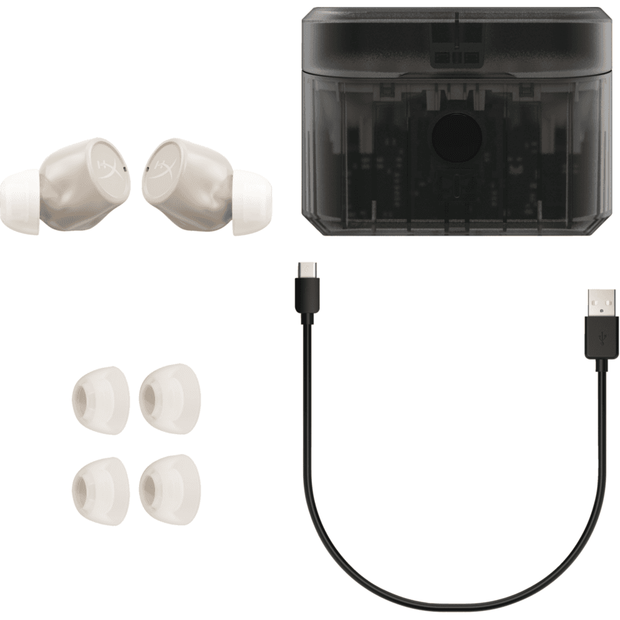 Casti In-ear HyperX Cirro Buds Pro, Wireless, noise-canceling, Bej — miniatură