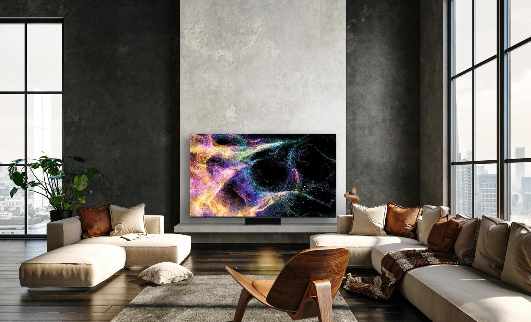 Televizor Smart QLED TCL 75C845 190,5 cm (75") 4K Ultra HD Wi-Fi Negru — miniatură