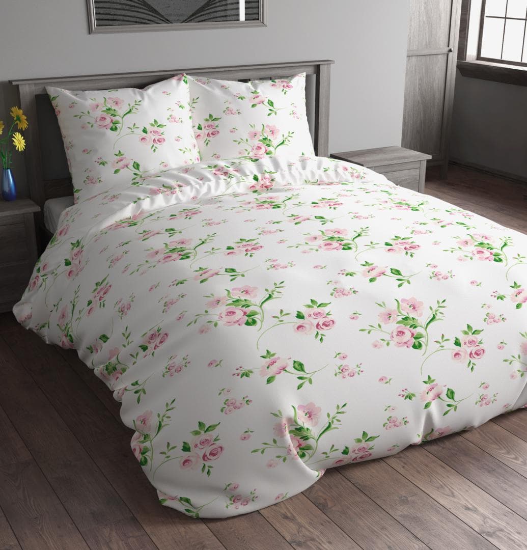 Lenjerie king size Microfibra Pink Rose