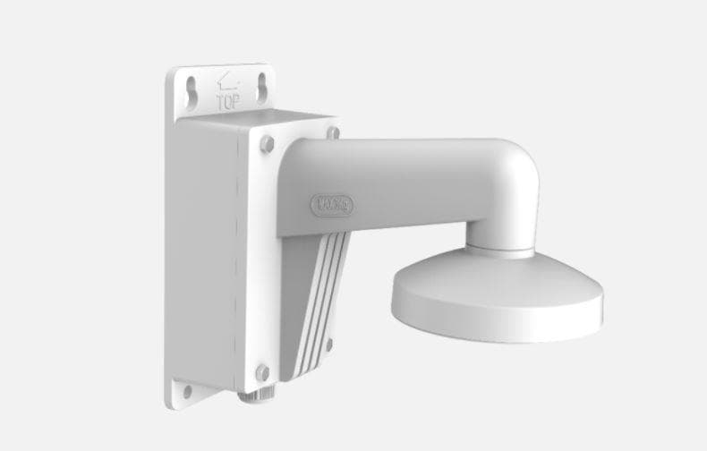 Suport de montaj pe perete cu doza de conexiuni Hikvision DS-1473ZJ- 135B, material aliaj de aluminiu, dimensiuni: Ø 136 mm × 242.92 mm × 290 mm, greutate: 1475 g