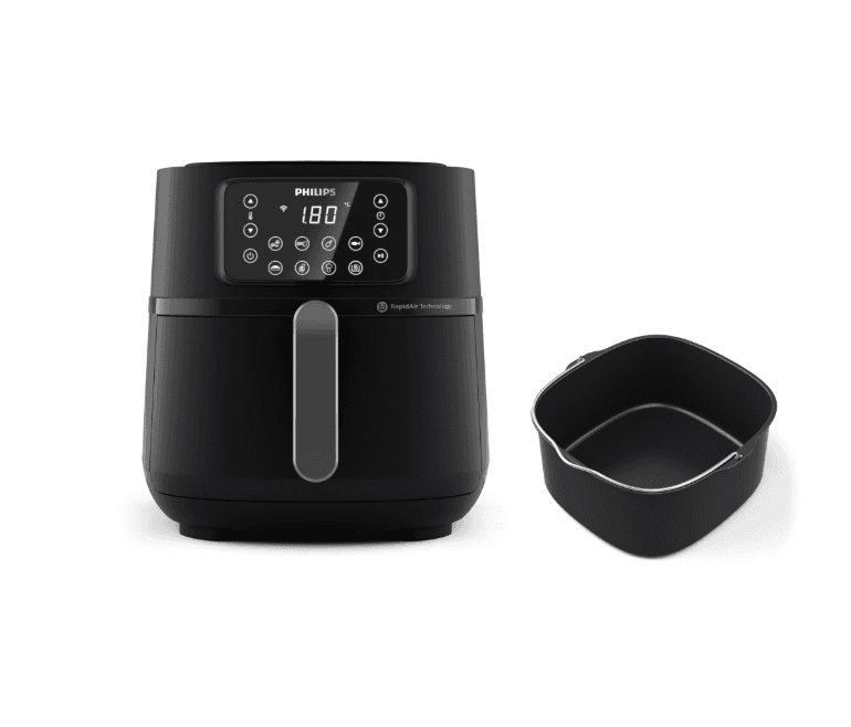 Friteuza cu aer cald Philips HD9285/93 seria 5000 XXL conectat, 16 in 1 functii de gatit, 7.2 l (1.4 kg), Tehnologie Rapid Air, Conectat la aplicatia HomeID, Controlul timpului: Pana la 60 de minute