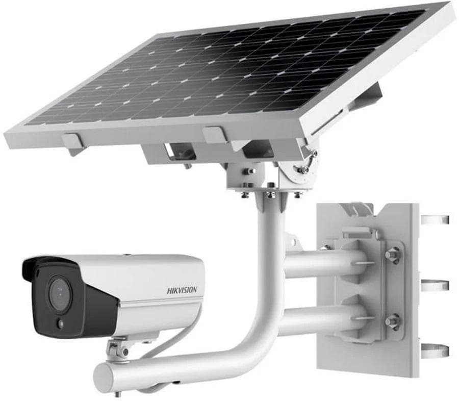 Camera de supraveghere Hikvision IP Bullet 4G cu panou solar DS- 2XS6A87G1-LS/C36S80 2.8mm, panou solar 80W,transmisie LTE-TDD/LTE- FDD/WCDMA/GSM 4G wireless network, baterie litiu reincarcabila 360 WH (90 WH for each battery),rezolutie: 8 MP@ 15fps, iluminare Color: 0.0005 Lux @ (F1.0, AGC ON)