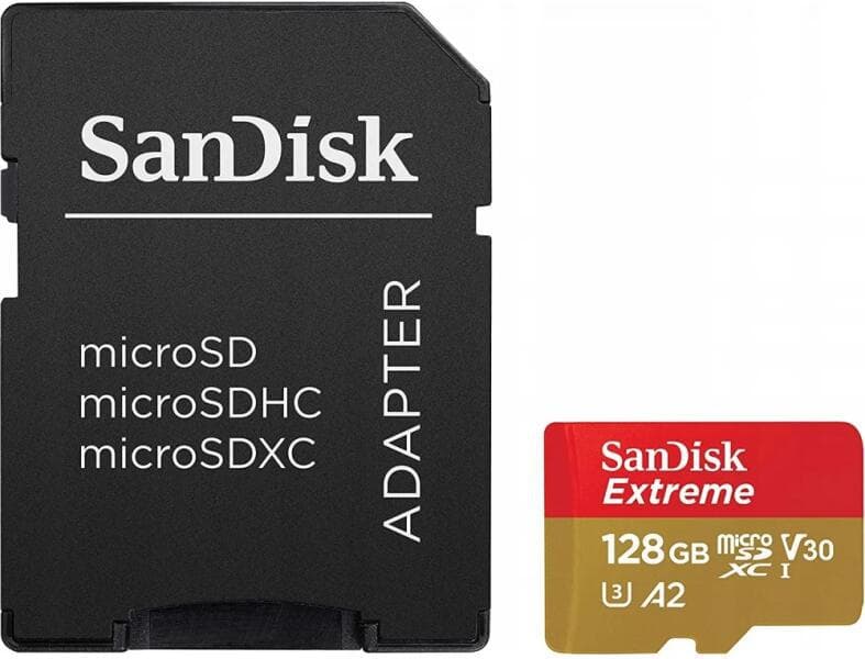 Card de Memorie MicroSDXC SanDisk, 128GB, UHS-I, Class 10, 80MB/s + Adaptor