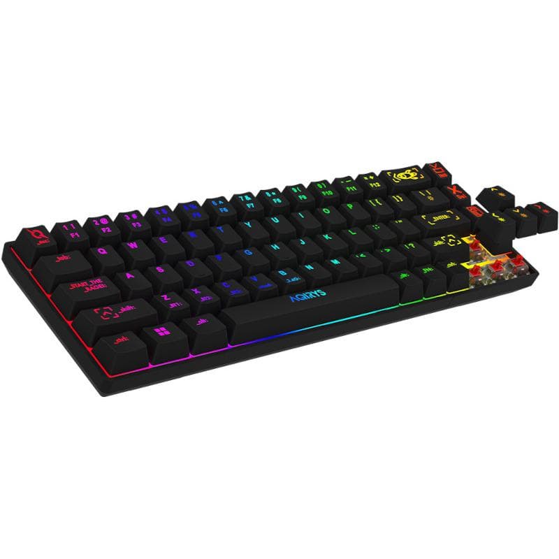 Tastatura Mecanica Gaming AQIRYS Mira, RGB, Wireless, negru — miniatură