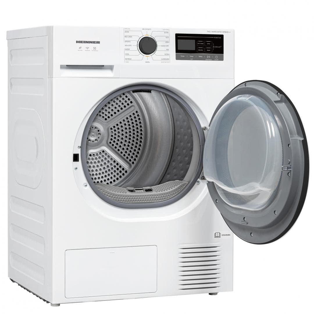 Uscator de rufe HEINNER HHPD-M7N13PBKE++, 7 kg, Clasa: E, Alb — miniatură