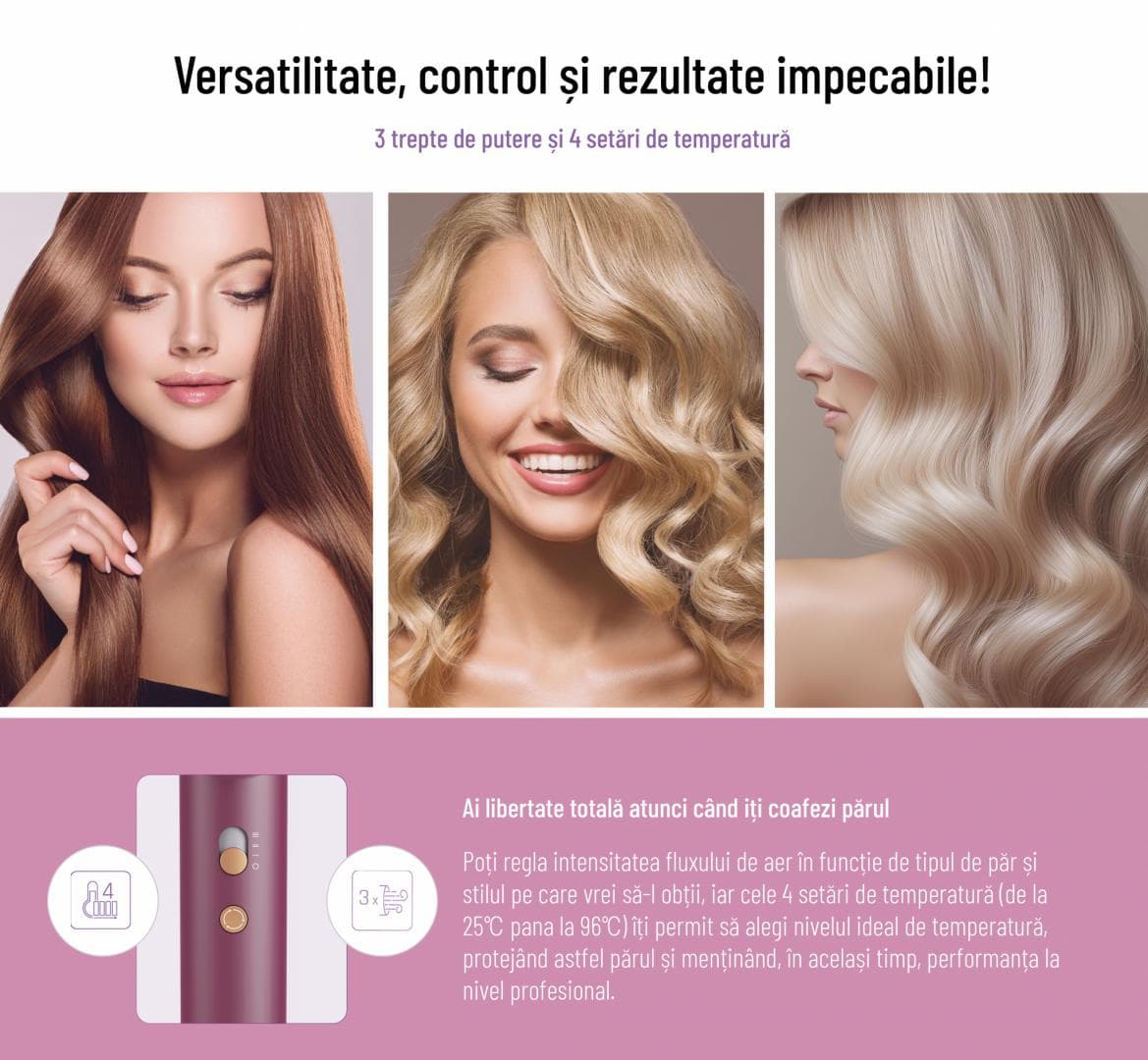USCATOR DE PAR PROFESIONAL HEINNER HHD-H17DBLDC-GY — miniatură