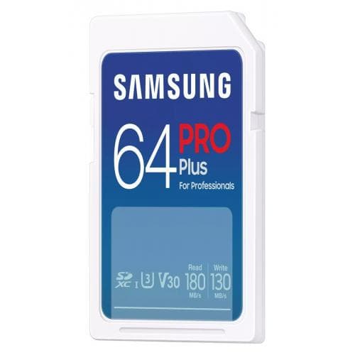 Card de Memorie SDXC Samsung, PRO Plus, 64GB, MB-SD256S/EU, Clasa U1, V10, pana la 120MB/S — miniatură